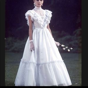 Vintage Gunne Sax 80s Victorian Prom Dress